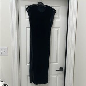 Elegant Black Sleeveless helmut lang dress